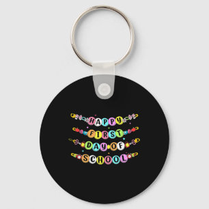 Porte-clés Bracelet d'amitié de rentrée scolaire Premier jour