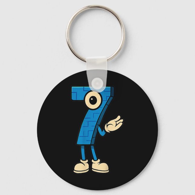 Porte-clés Brainrot 67 Six Seven 6 7 Mème Personnalisé  (Recto)
