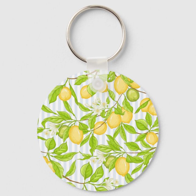 Porte-clés Branche de citronnier : Motif sans fil (Recto)