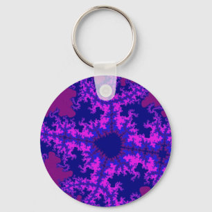Porte-clés Brasage fractal pourpre