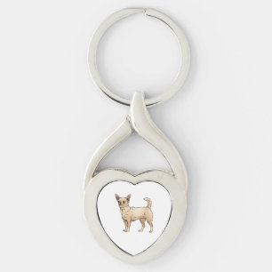 Porte-clés Brave Chihuahua Blue
