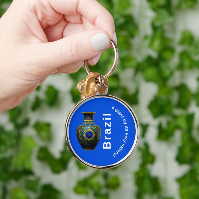 Porte-clés Brazil Giant Nature Mandala - Round Keychain (Main)