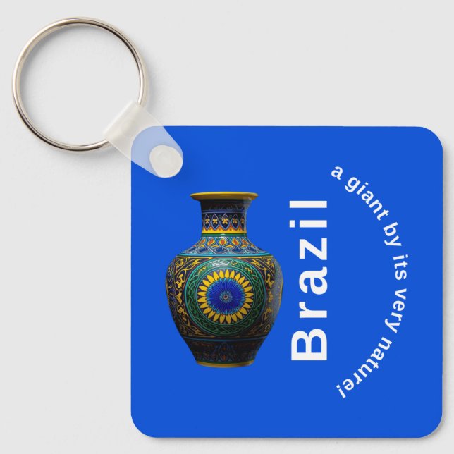 Porte-clés Brazil Giant Nature Mandala - Round Keychain (Recto)