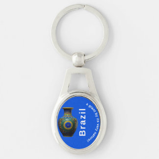 Porte-clés Brazil Giant Nature Mandala - Round Keychain