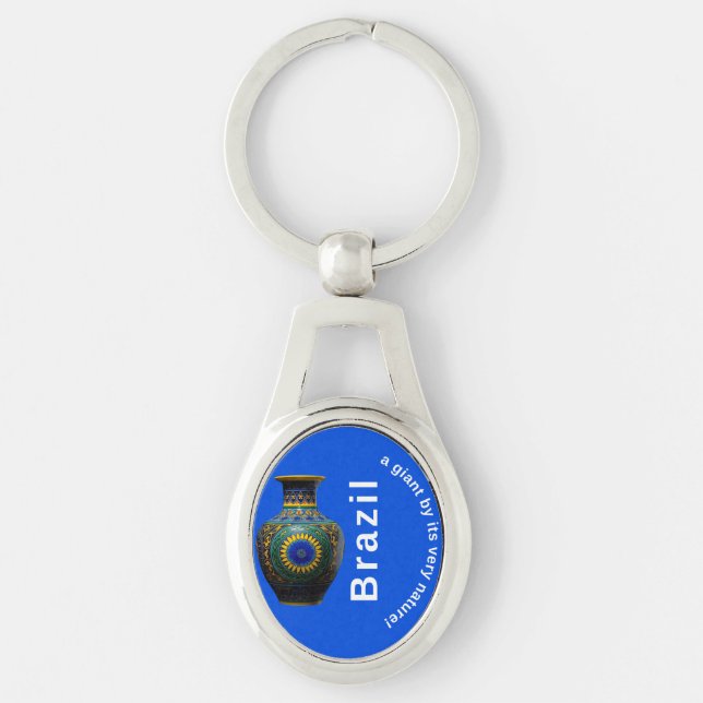 Porte-clés Brazil Giant Nature Mandala - Round Keychain (Devant)