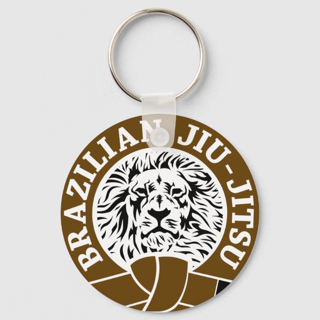Porte-clés Brazilian Jiu-Jitsu (Key Chain) Brown Belt (Recto)
