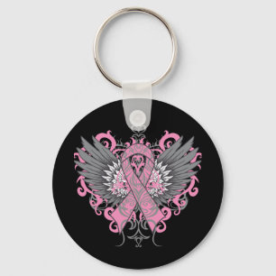 Porte-clés Breast Cancer Cool Wings