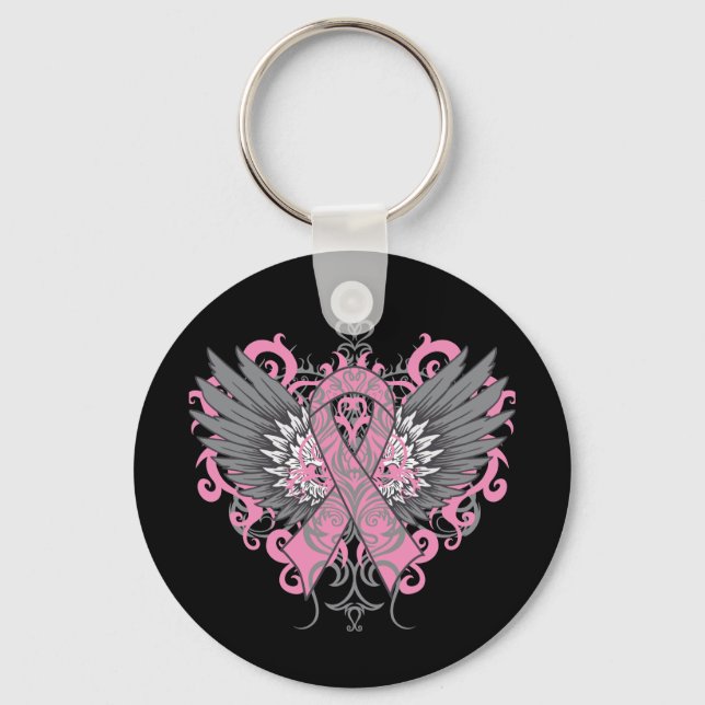 Porte-clés Breast Cancer Cool Wings (Recto)