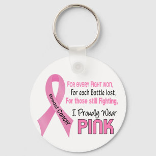 Porte-clés Breast Cancer I Proudly Wear Pink 1