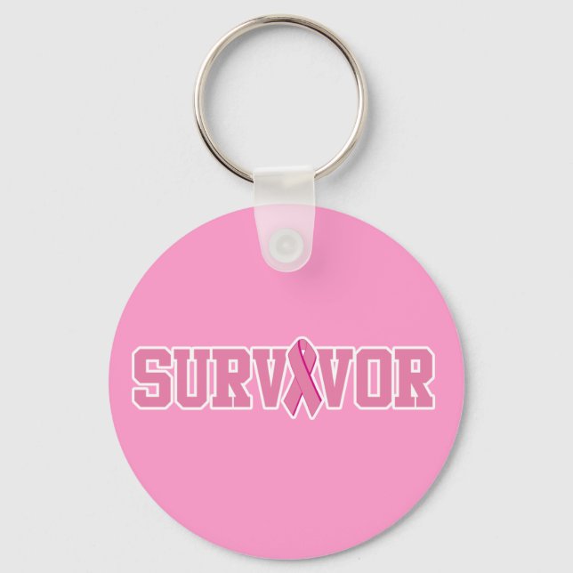 Porte-clés Breast Cancer Survivor  (Recto)