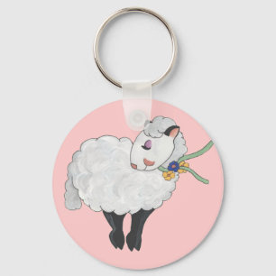 Porte-clés Brebis non grosse, brebis pelucheuse !