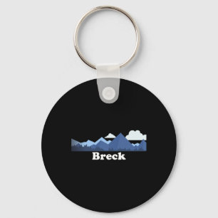Porte-clés Breck Colorado Montagnes Rocheuses Co Souvenir Gri