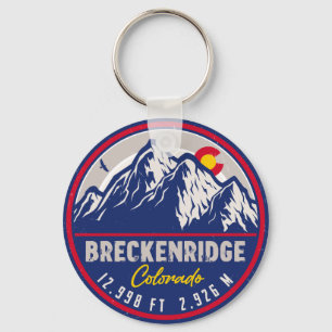 Porte-clés Breckenridge Colorado Ski Randonnée Mountain Souve