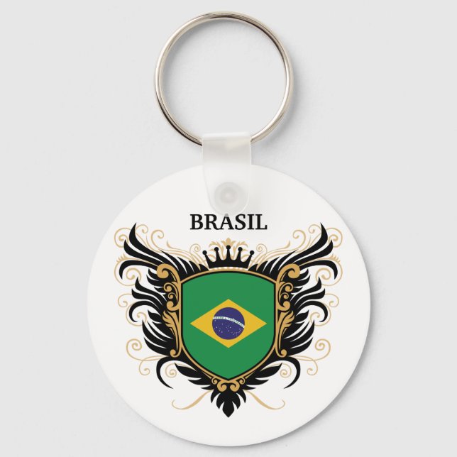Porte-clés Brésil [personnaliser] (Recto)