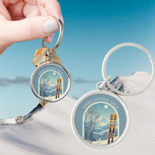 Porte-clés Breuil Cervinia Valtournenche italie ski Magnet