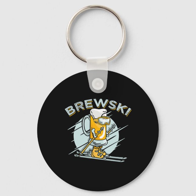 Porte-clés Brewski - Bière De Ski Pour Le Sport D'Hiver (Recto)