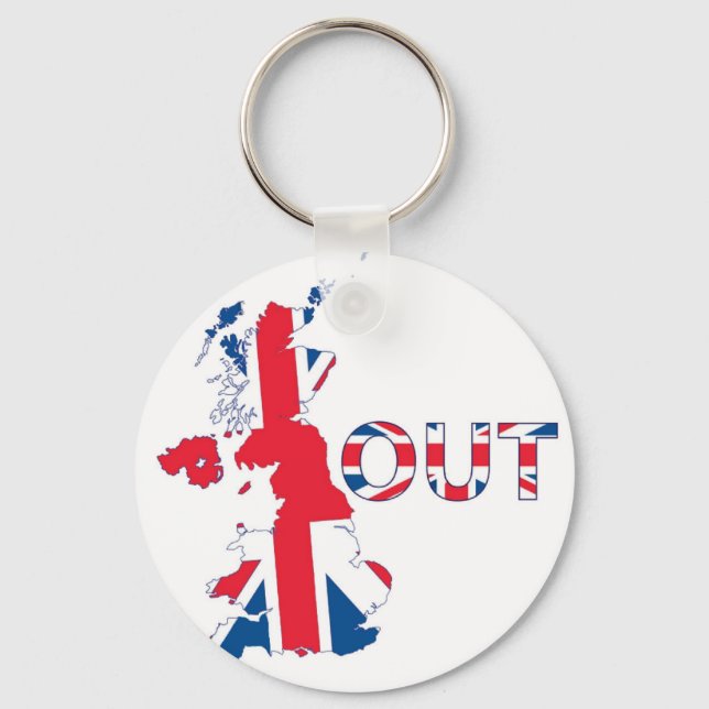 PORTE-CLÉS BREXIT HORS UNION JACK (Recto)