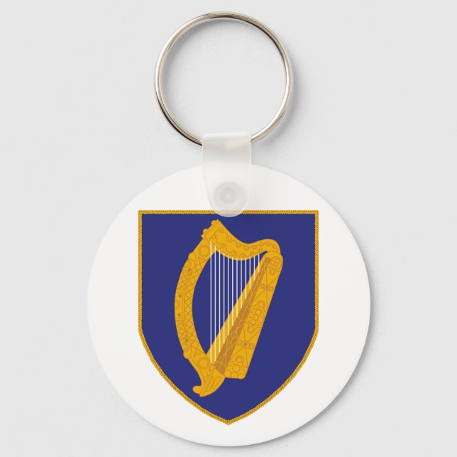 Porte-clés Brian Boru Harp - Symbole d'Irlande (Recto)