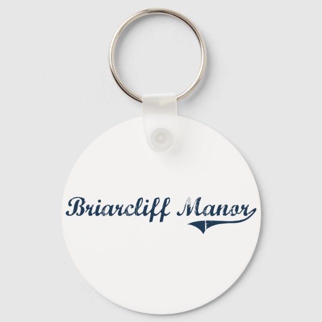 Porte-clés Briarcliff Manor New York Classic Design (Recto)