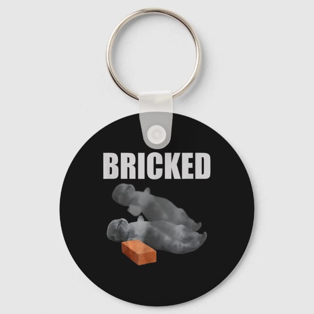 Porte-clés Brick de chats drôle Knoking out Meme Silly Cats S (Recto)