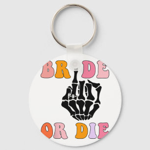 Porte-clés Bride Or Die Bague Squelette Doigt Rétro Enterreme