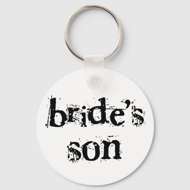 Porte-clés Bride's Son Black Text (Recto)