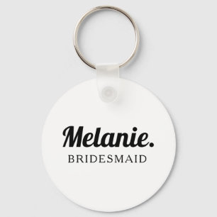 Porte-clés Bridesmaid   Moderne minimaliste Porte - clé de st