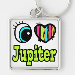 Porte-clés Bright Eye Heart J'aime Jupiter
