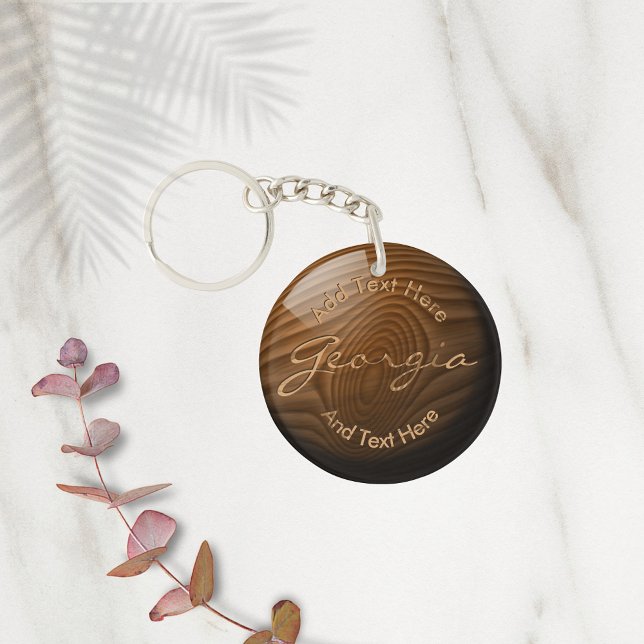 Porte-clés Brillant Faux bois noeud ・ personnalisé (Créateur téléchargé)