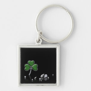 Porte-clés Brilliant Happy St. Patrick's Day Diamonds