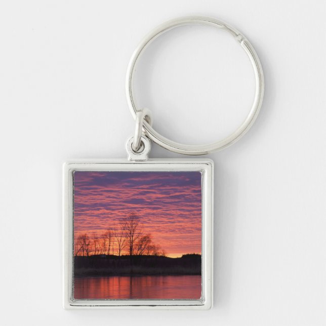 Porte-clés Brilliant sunset reflects into the Calamus River (Devant)