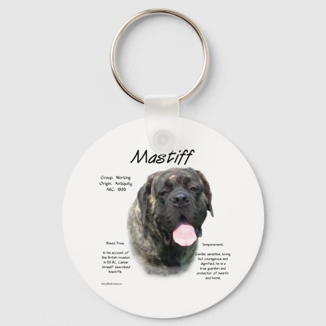 Porte-clés Brindle Mastiff (Recto)