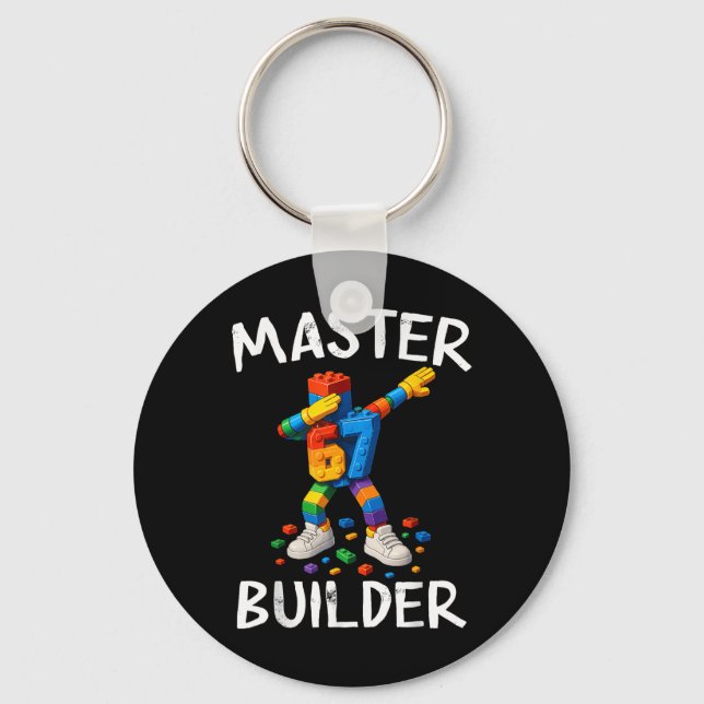 Porte-clés Briques de construction Master Builder Dabbing 67  (Recto)