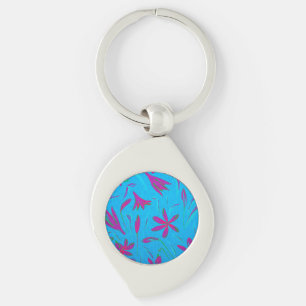 Porte-clés Brise Fleur Bleu-vert
