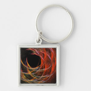 Porte-clés Briser le Cercle Vortex de Feu Art Abstrait