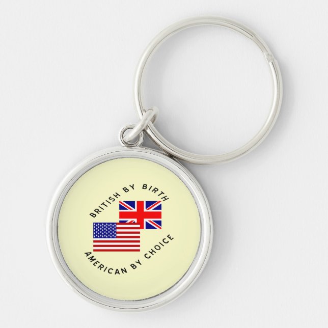 Porte-clés Britannique de naissance, Américain par choix, Tex (Devant)