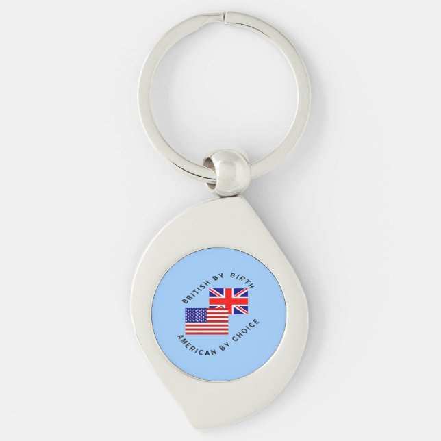 Porte-clés Britannique de naissance, Américain par choix, Tex (Devant)