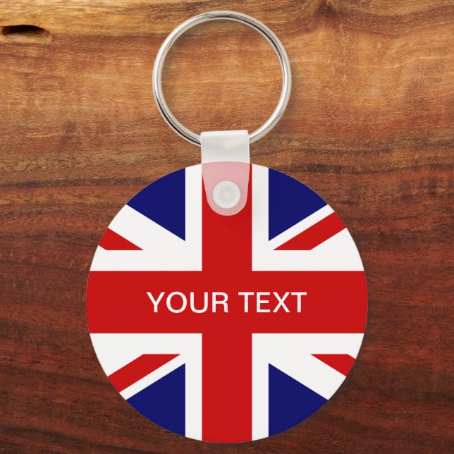 Porte-clés British flag key chain | Union jack design (Recto)