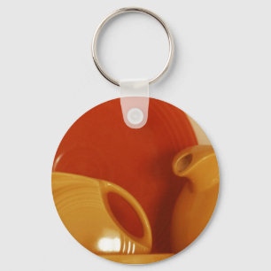 Porte-clés Broc jaune de fiesta et plat rouge