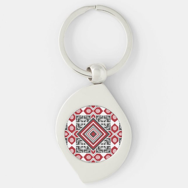 Porte-clés Broderie palestinienne motif 2  (Devant)