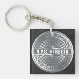 Porte-clés Bronx de couverture de trou