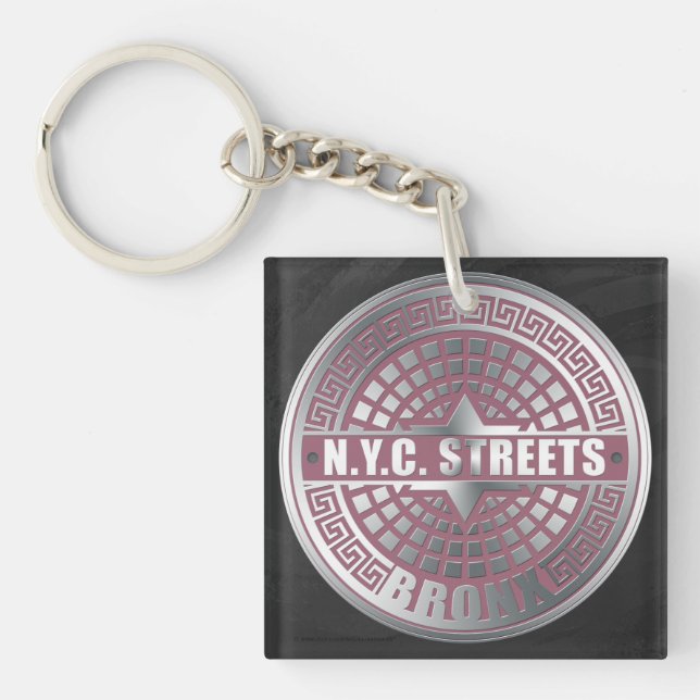 Porte-clés Bronx de couverture de trou (Devant)