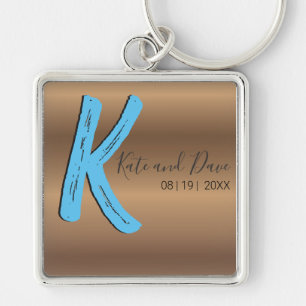 Porte-clés Bronze Monogramme Extraordinaire Nouveau Mariage é