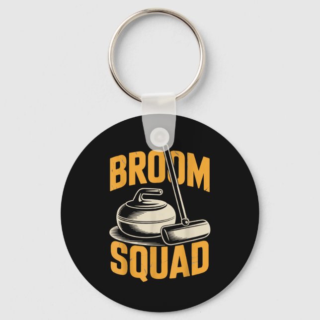 Porte-clés Broom Squad Ice Sweeng Rock Stone Sliding Curling  (Recto)