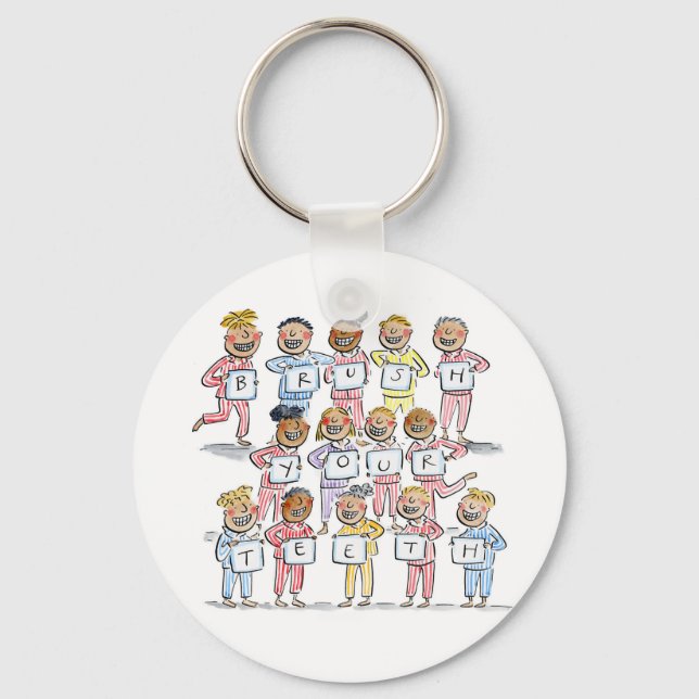 Porte-clés Brosse tes dents (Recto)