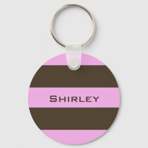 Porte-clés Brown blanc rose et chocolat par STaylor
