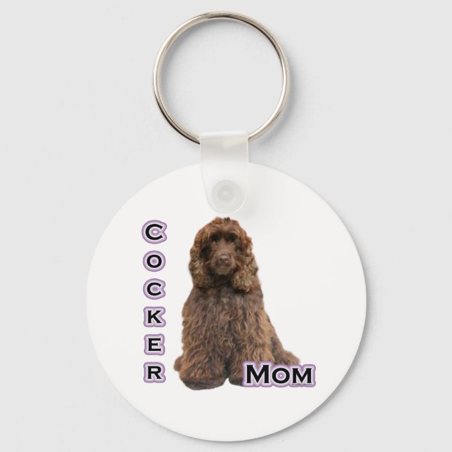 Porte-clés Brown Cocker Spaniel Mom 4 - Porte - clé (Recto)