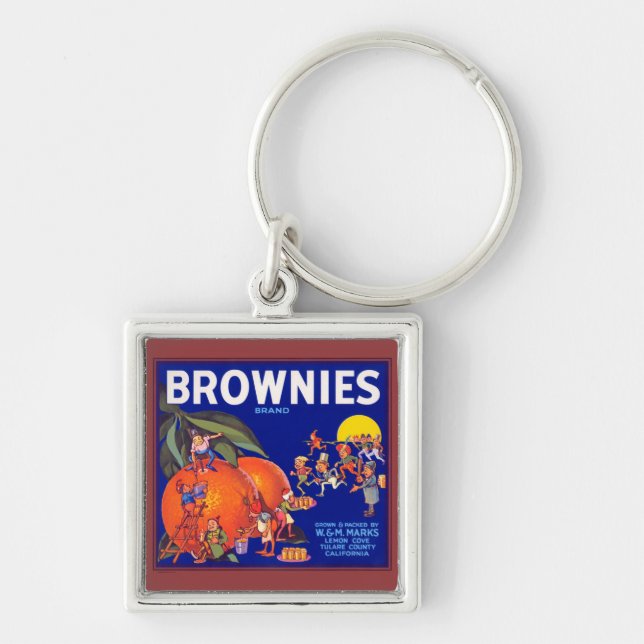 Porte-clés Brownies Marque California Oranges (Devant)