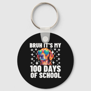 Porte-clés Bruh 100 Jours De L'École 100E Jour De L'École Sun