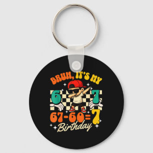 Porte-clés Bruh 67-607 7e anniversaire garçon cool parti Dabb